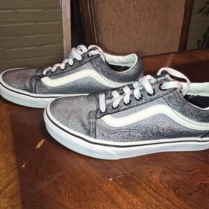 Vans Glitter Sneakers - Black and Silver
